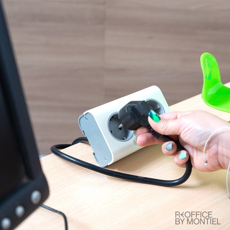 Regleta 2 enchufes para Oficinas de Steelcase - Reoffice