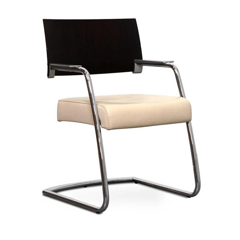 Silla Confidente Piel Beige de Arte's - Reoffice