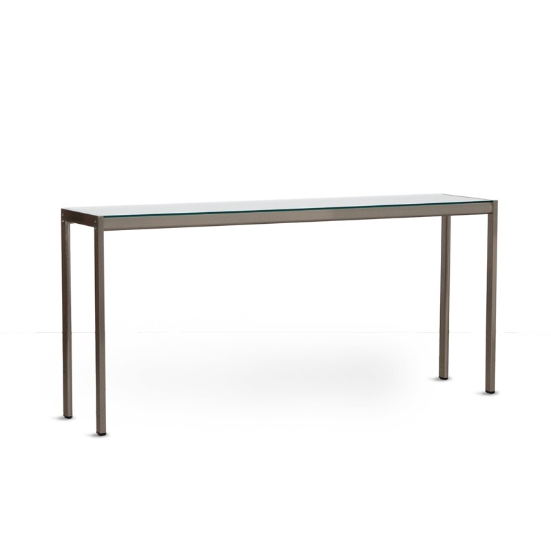 Mesa alta estrecha de cristal MM1565 - Montiel