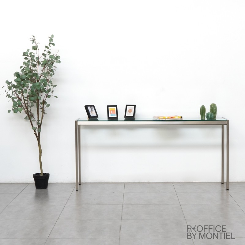 Mesa alta estrecha de cristal MM1565 - Montiel