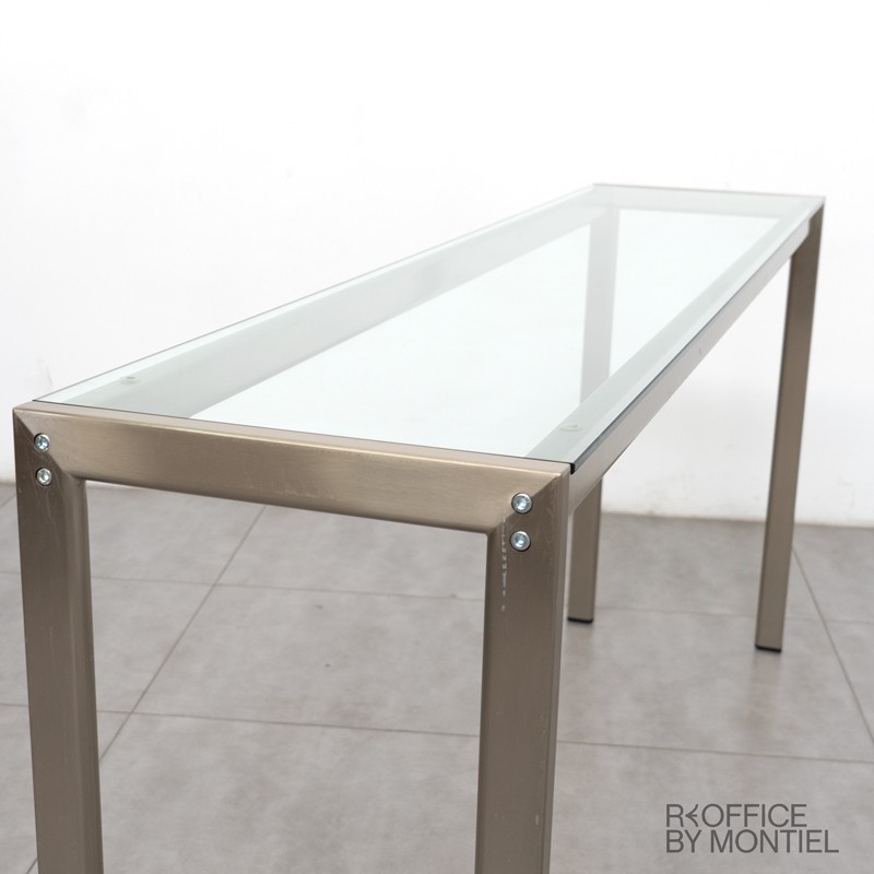 Mesa alta estrecha de cristal MM1565 - Montiel