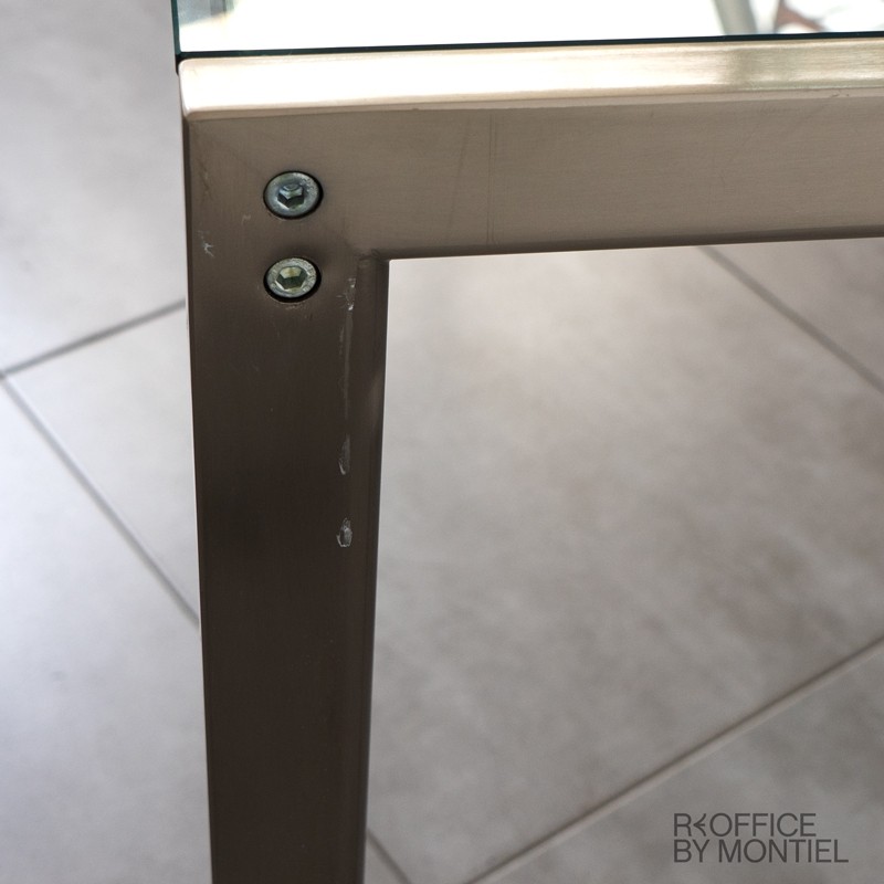 Mesa alta estrecha de cristal MM1565 - Montiel