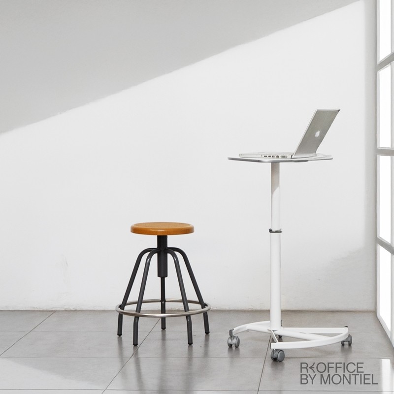 Mesa Auxiliar con Ruedas Blanca MTFT de Systemtronic