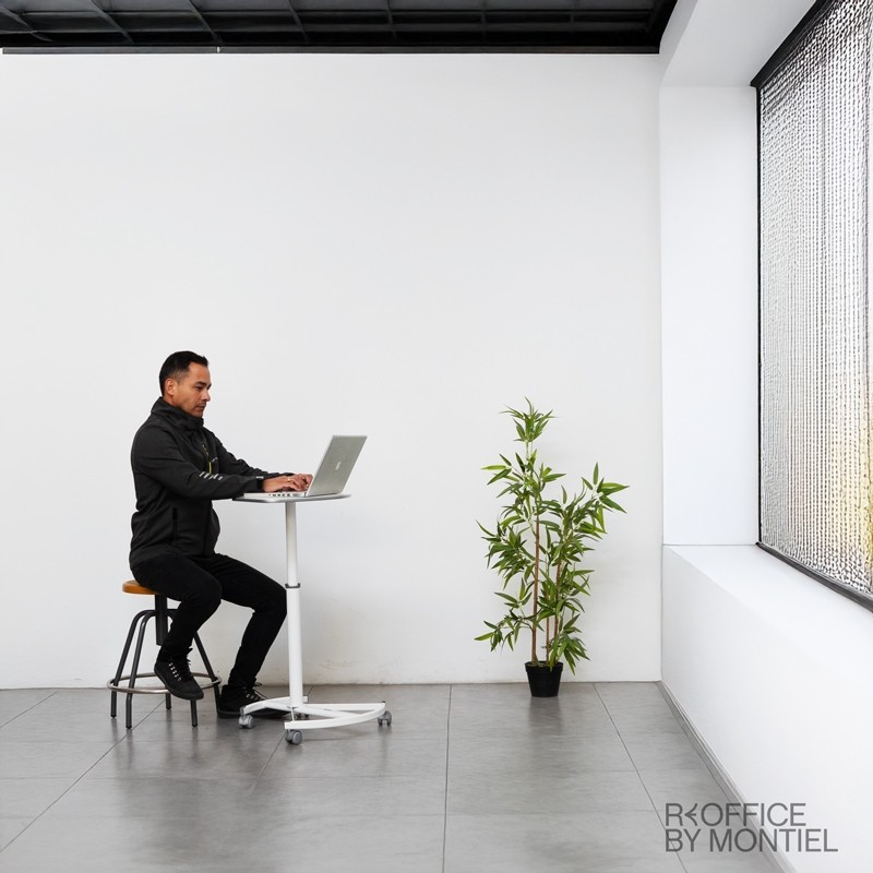 Mesa Auxiliar con Ruedas Blanca MTFT de Systemtronic