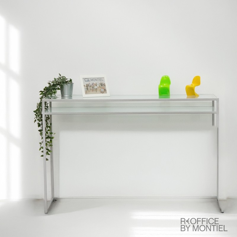 Mesa alta estrecha de cristal MM1567 - Montiel