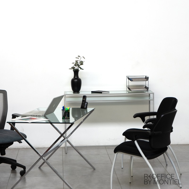 Mesa alta estrecha de cristal MM1567 - Montiel