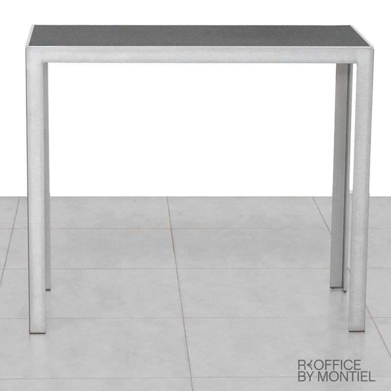 Mesa Alta Auxiliar Negra 105x90 cm MM1570 - Montiel