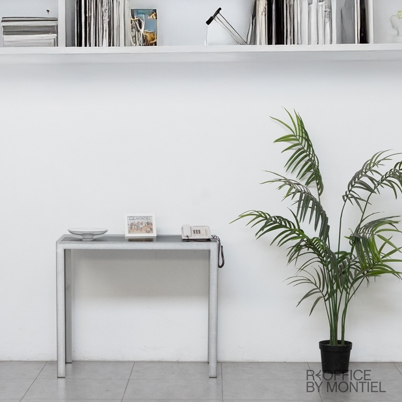 Mesa Alta Auxiliar Negra 105x90 cm MM1570 - Montiel