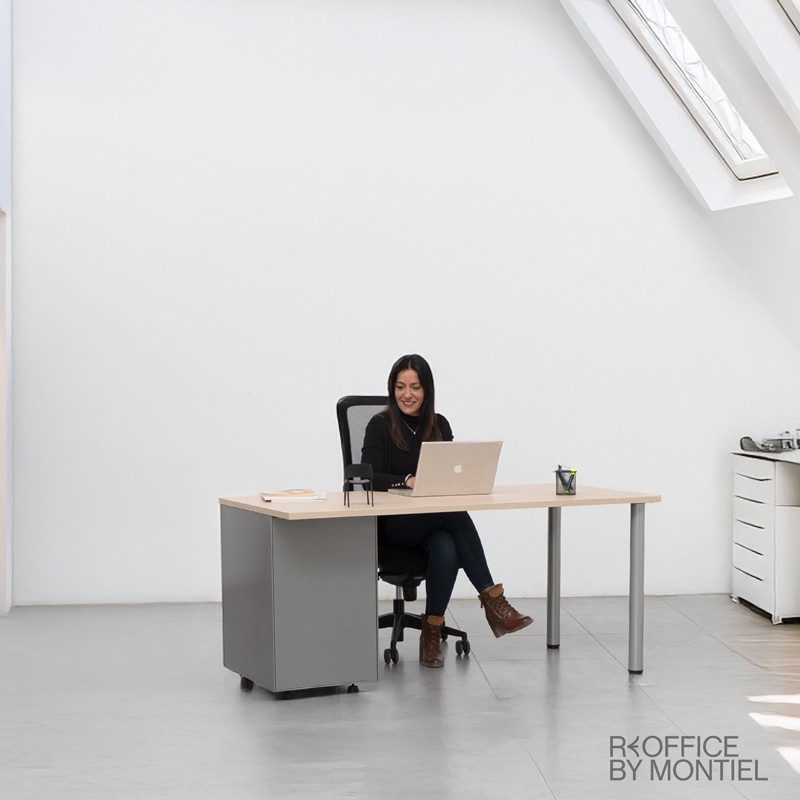 Escritorio con Cajones de Madera de Kemen - Reoffice