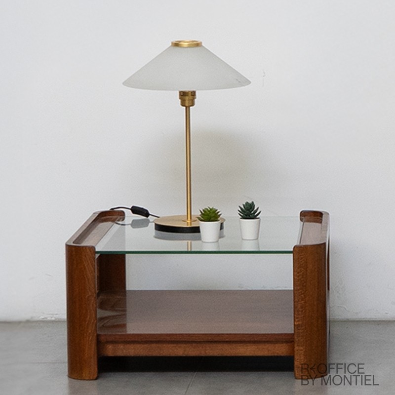 Lámpara de mesa Dorada y Cristal MM1590 - Montiel