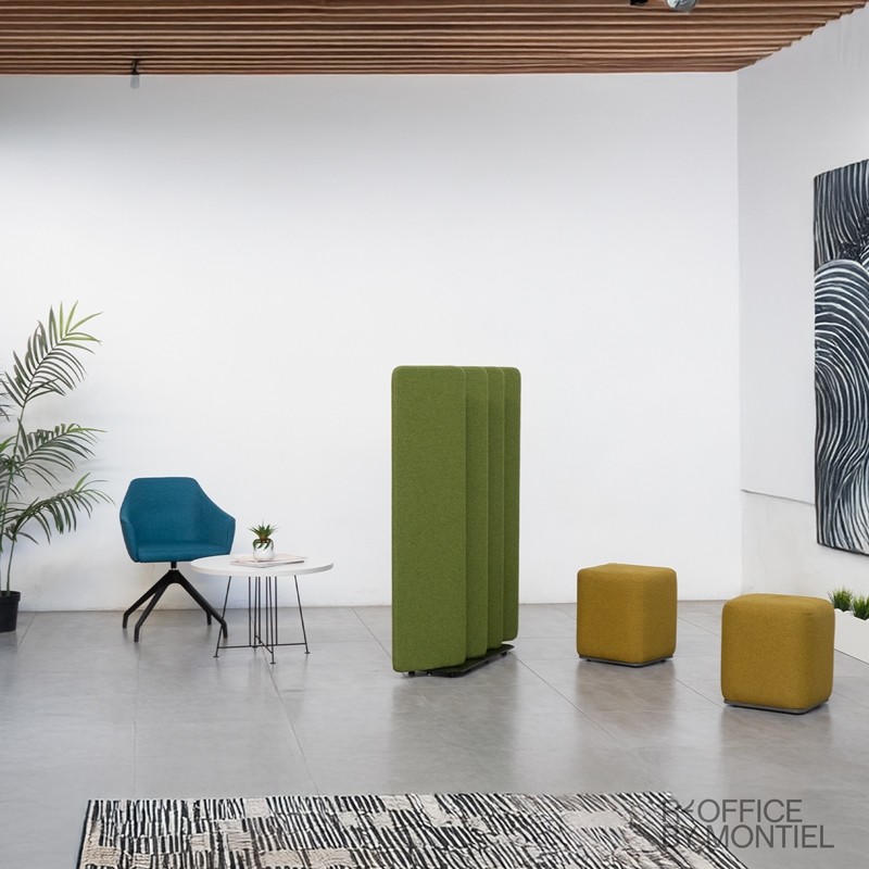 Biombo Oficina Tapizado 141x115 cm. Flip de Ofita - Montiel