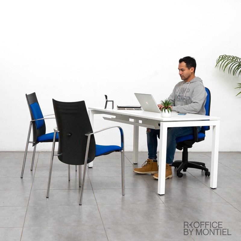 Silla para Salas de Espera Gris Neko de Oken - Reoffice