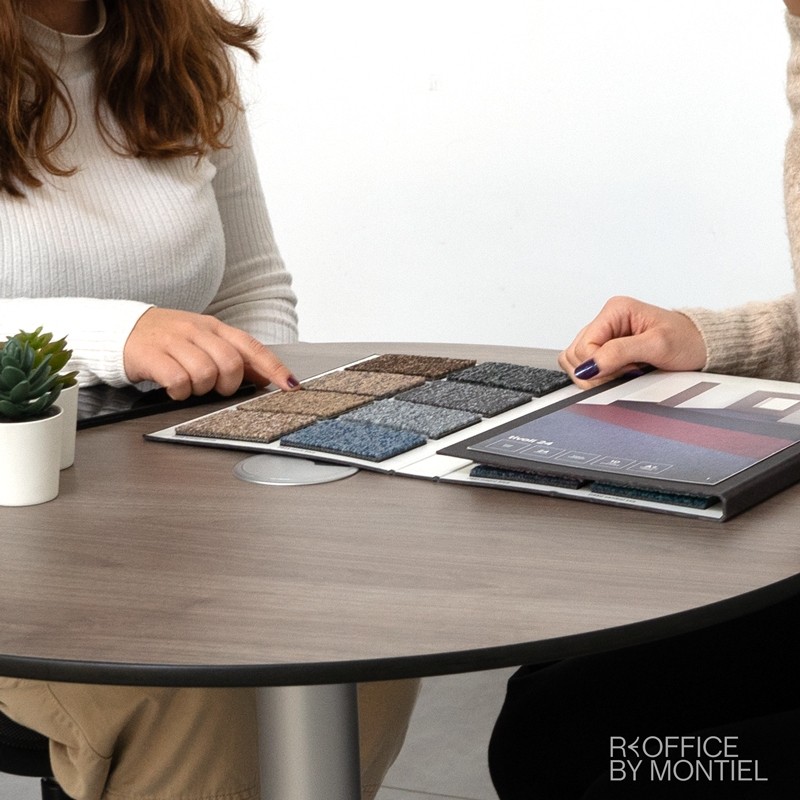 Mesa redonda reuniones fenólico ø80 cm de Bene - Reoffice