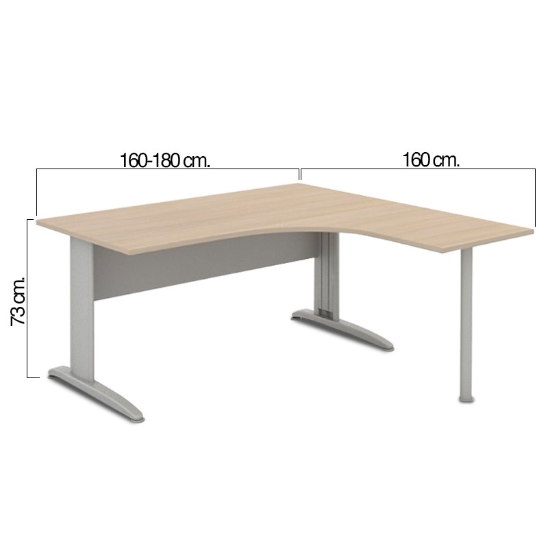Escritorio esquinero Tono T2 de Mobel Línea - Montiel