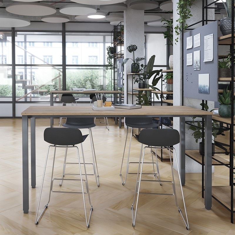 Mesa Alta Madera Oficina Tempo de Mobel Línea - Montiel