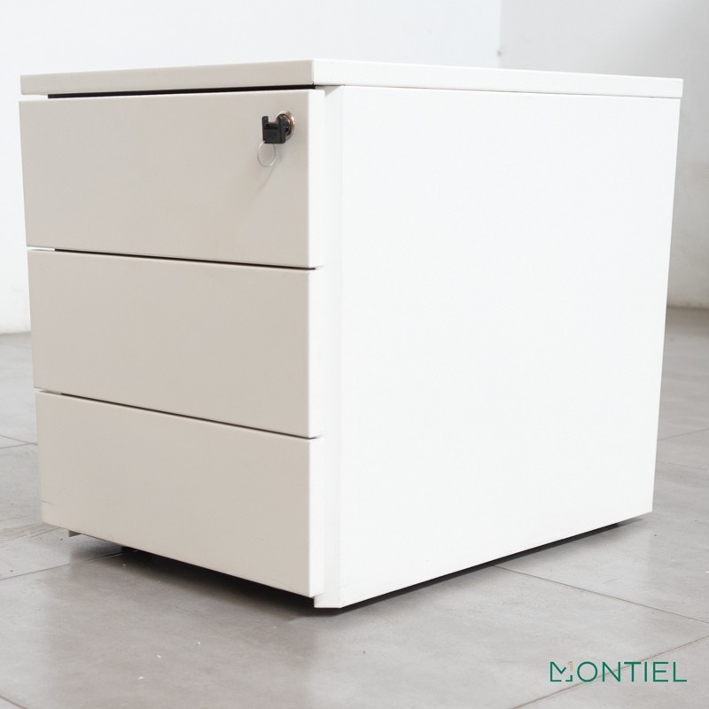 Cajonera 3 cajones metálica blanca Quo de Dynamobel - Montiel