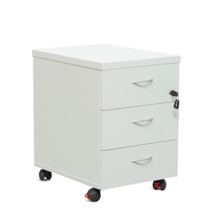Cajonera 3 cajones madera blanca de Euromof - Montiel