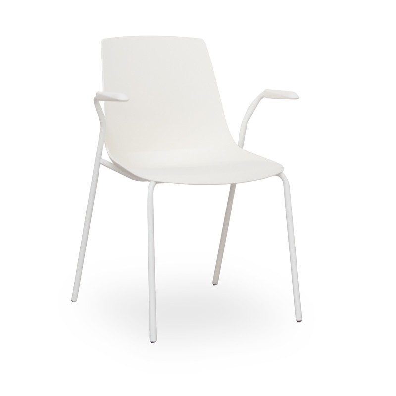 Silla  Blanca para Recepciones MM1632 - Montiel