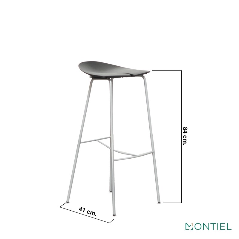 Taburete alto negro Ant de Ondarreta - Montiel