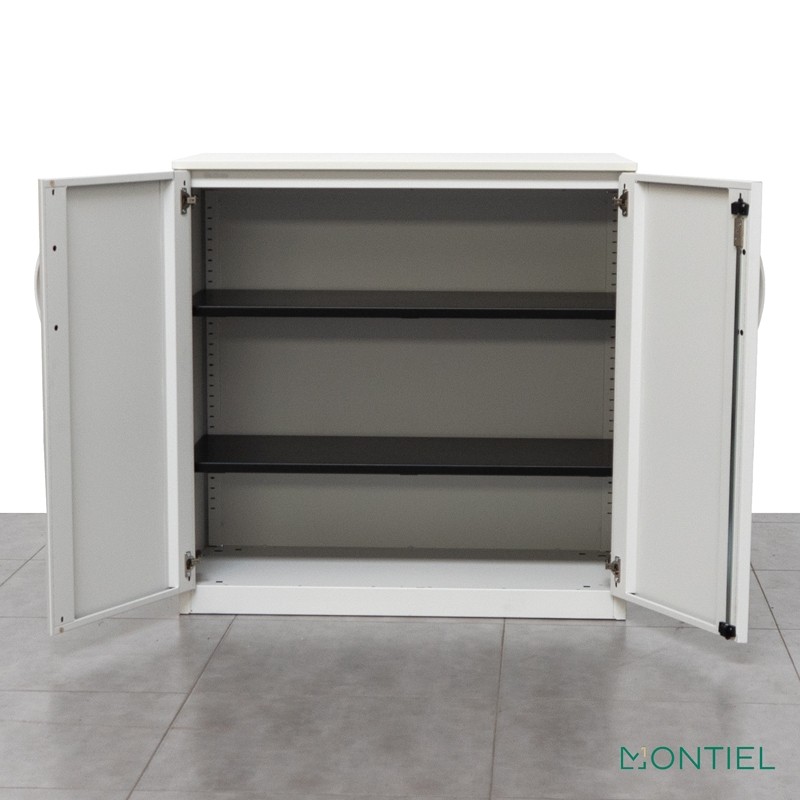 Armario Metálico Puertas Batientes Blanco de Steelcase