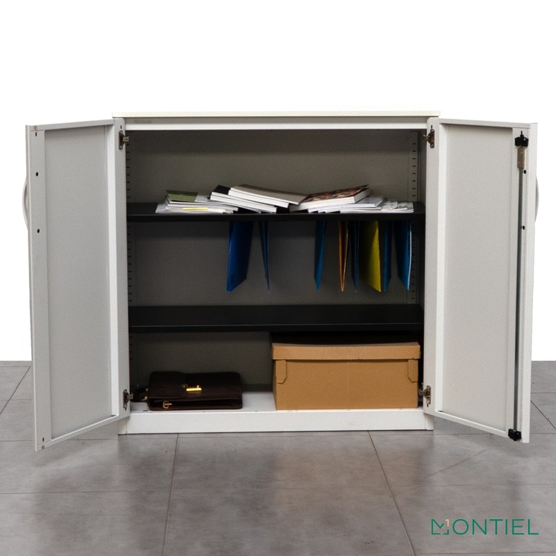 Armario Metálico Puertas Batientes Blanco de Steelcase