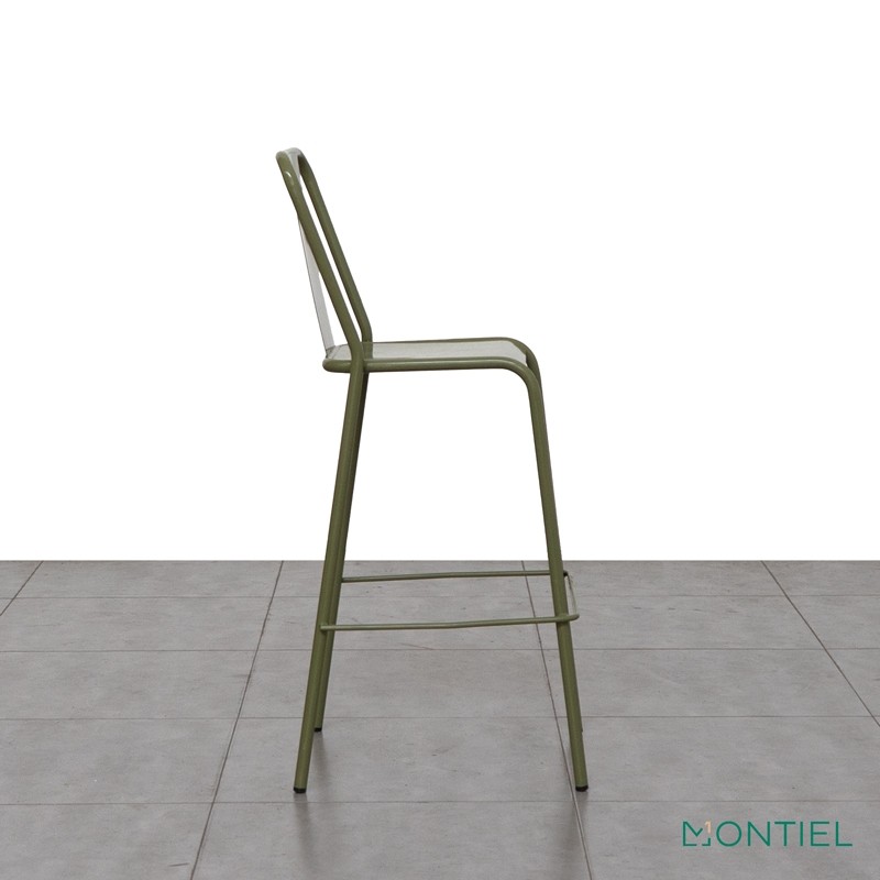 Taburete Alto Metálico Verde MM1645 - Montiel