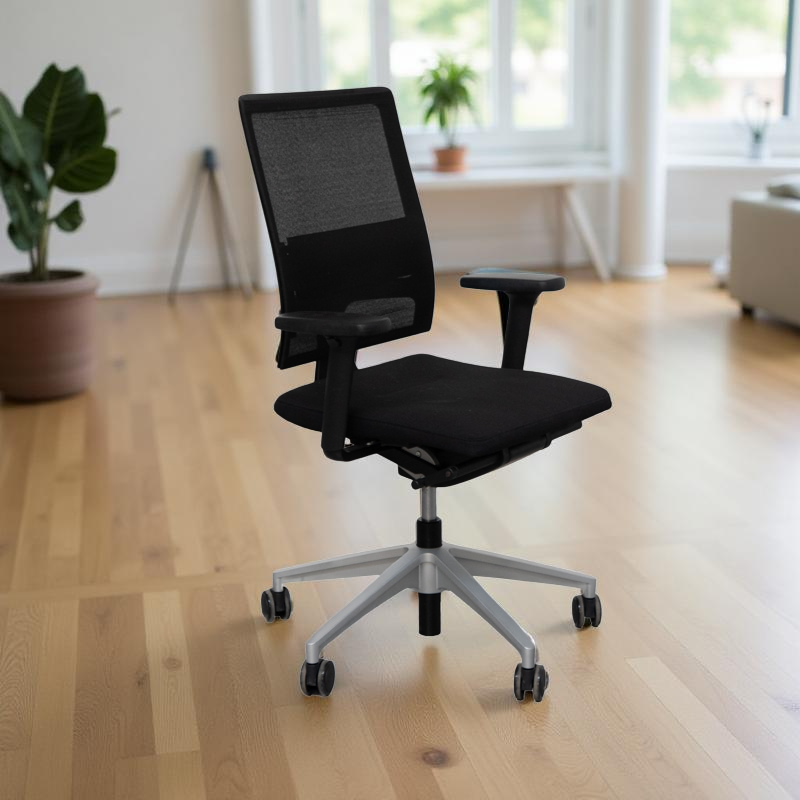 Silla Giratoria Oficina Negra Open Mind de Sedus - Montiel