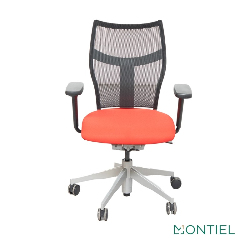 Silla Ergonómica Giratoria Roja Zas de Dynamobel - Montiel