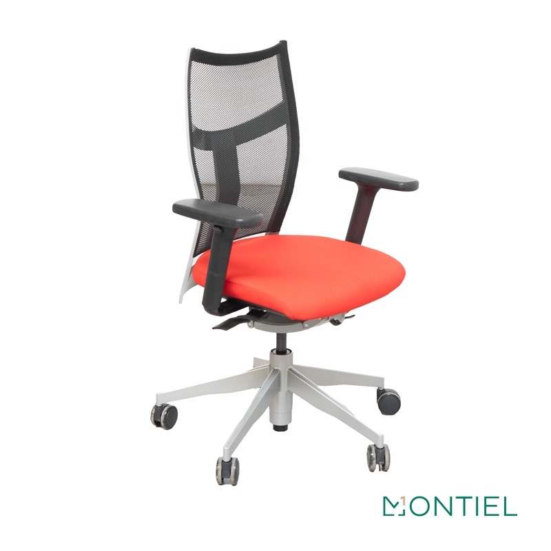Silla Ergonómica Giratoria Roja Zas de Dynamobel - Montiel