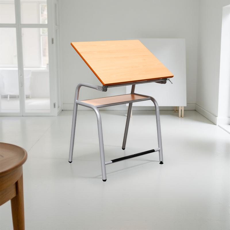 Mesa Elevable Escolar Madera Mod. Newton Educación by Kunna