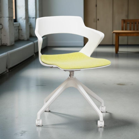 ▷ Silla Giratoria Blanca Creta de JDM Ismobel - Montiel