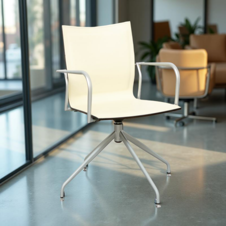 ▷ Silla Confidente Giratoria de Madera Íkara - Montiel