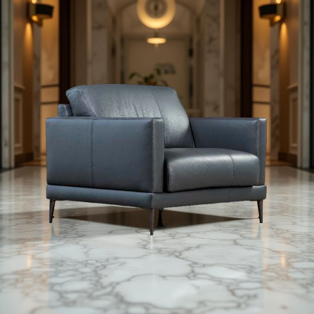 Sofá 1 Plaza Tapizado en piel Mod. Doha - Montiel