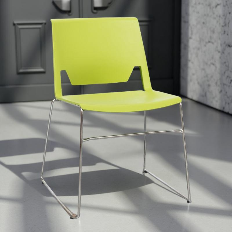 ▷ Silla Confidente Verde Pistacho Diseño Very de Haworth - Montiel
