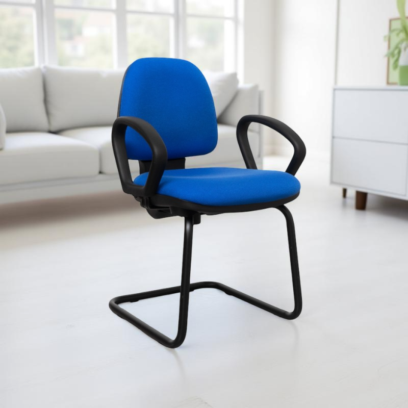 Silla Confidente Recepción Azul MM1227 de Montiel