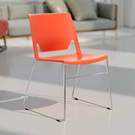 Silla Confidente Roja Very de Haworth - Montiel