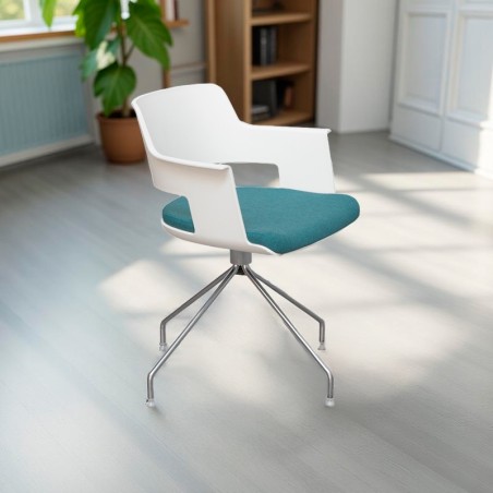 Silla Blanca para Salas de Espera de Forma 5 - Montiel