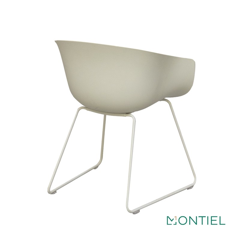 Silla Blanca Confidente Asiento Tela Bai de Ondarreta - Montiel