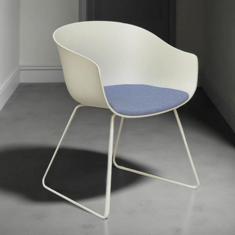 Silla Blanca Confidente Asiento Tela Bai de Ondarreta - Montiel