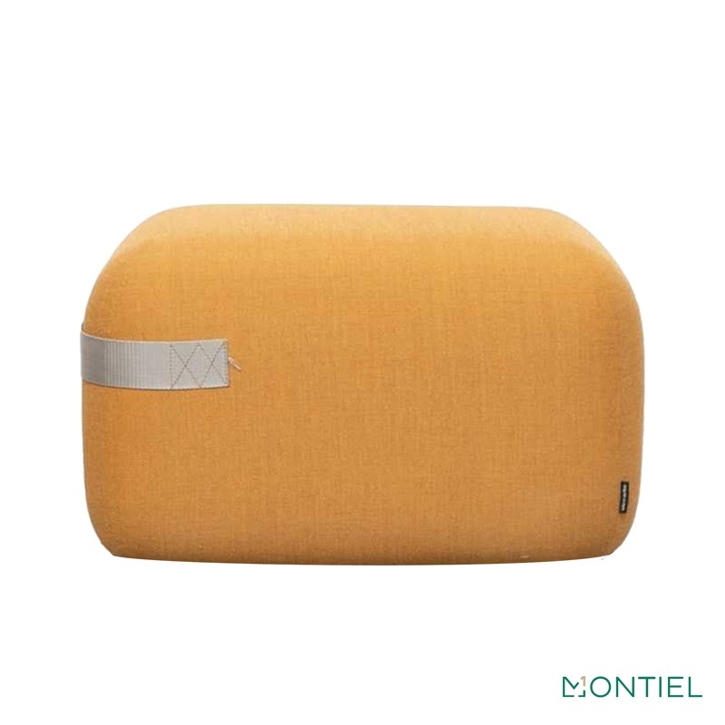 Puff Mostaza con Ruedas Diseño Season de Viccarbe - Montiel