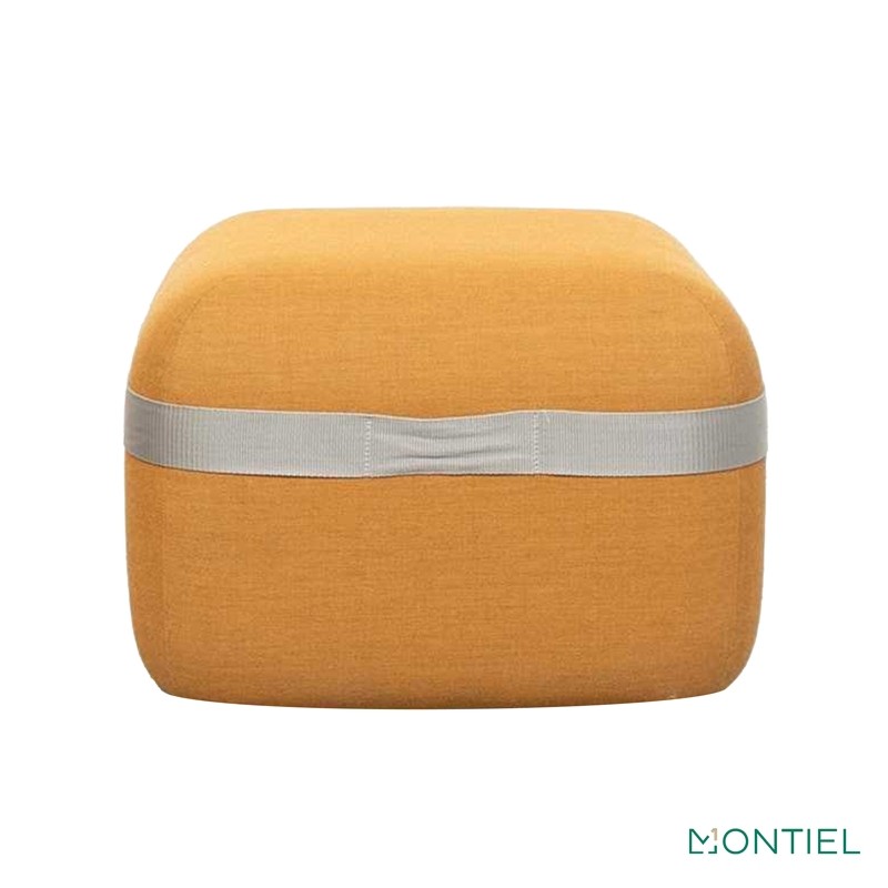 Puff Mostaza con Ruedas Diseño Season de Viccarbe - Montiel