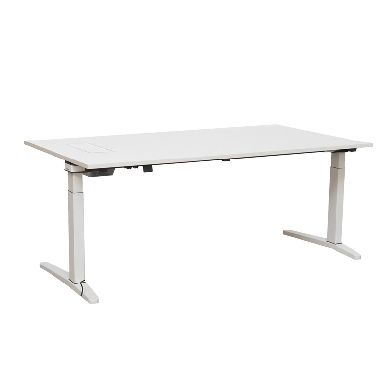 Mesa Blanca Elevable con Pantalla Táctil - Montiel