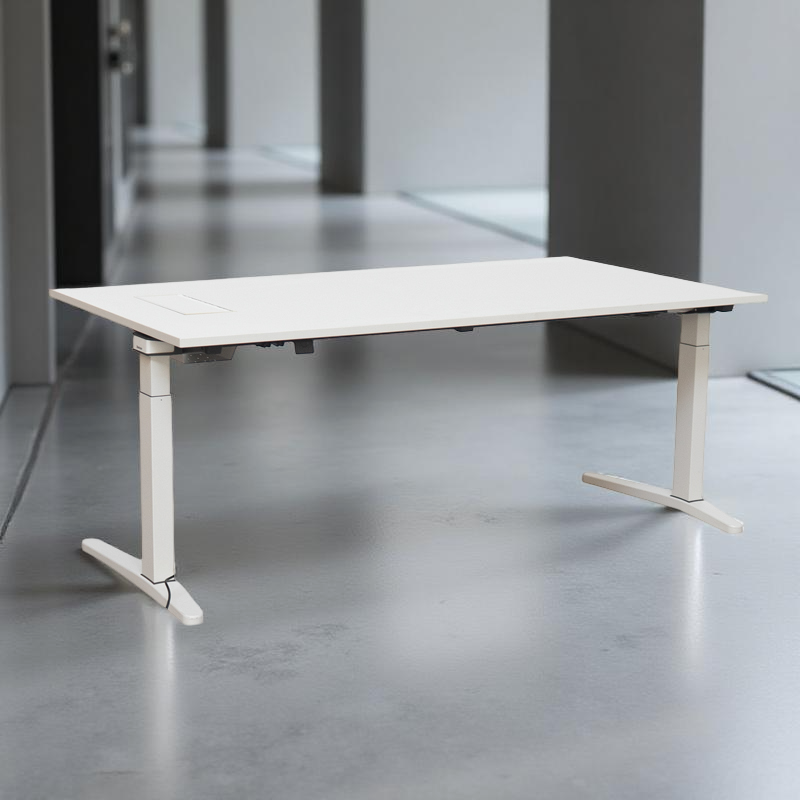 Mesa Blanca Elevable con Pantalla Táctil - Montiel