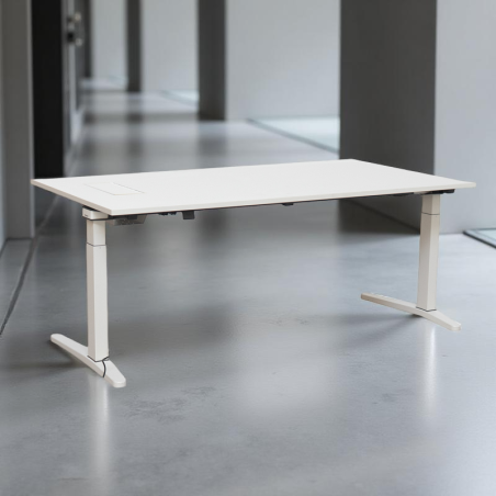 Mesa Blanca Elevable con Pantalla Táctil - Montiel