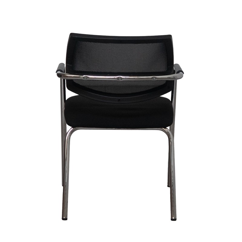 Silla Confidente Negra con Estructura Metálica Alital - Montiel