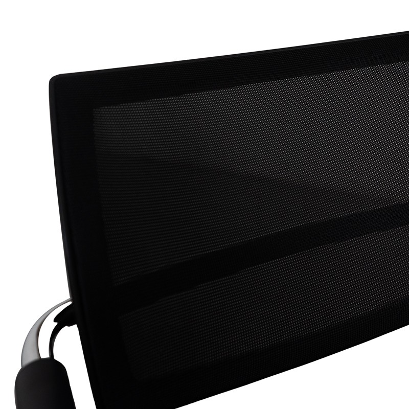 Silla Confidente Negra con Estructura Metálica Alital - Montiel