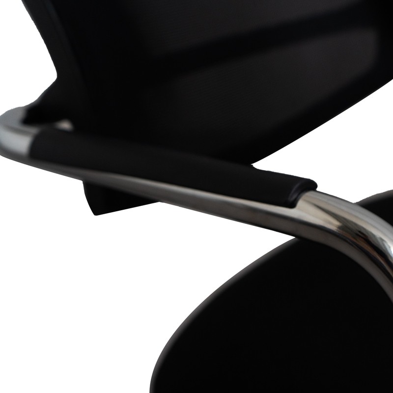 Silla Confidente Negra con Estructura Metálica Alital - Montiel