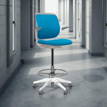 Taburete Salas de Espera Azul Cobi de Steelcase - Montiel