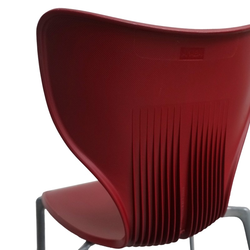 Silla Confidente Plástico Color Granate de Akaba - Montiel