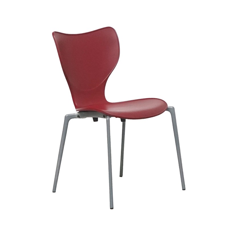 Silla Confidente Plástico Color Granate de Akaba - Montiel